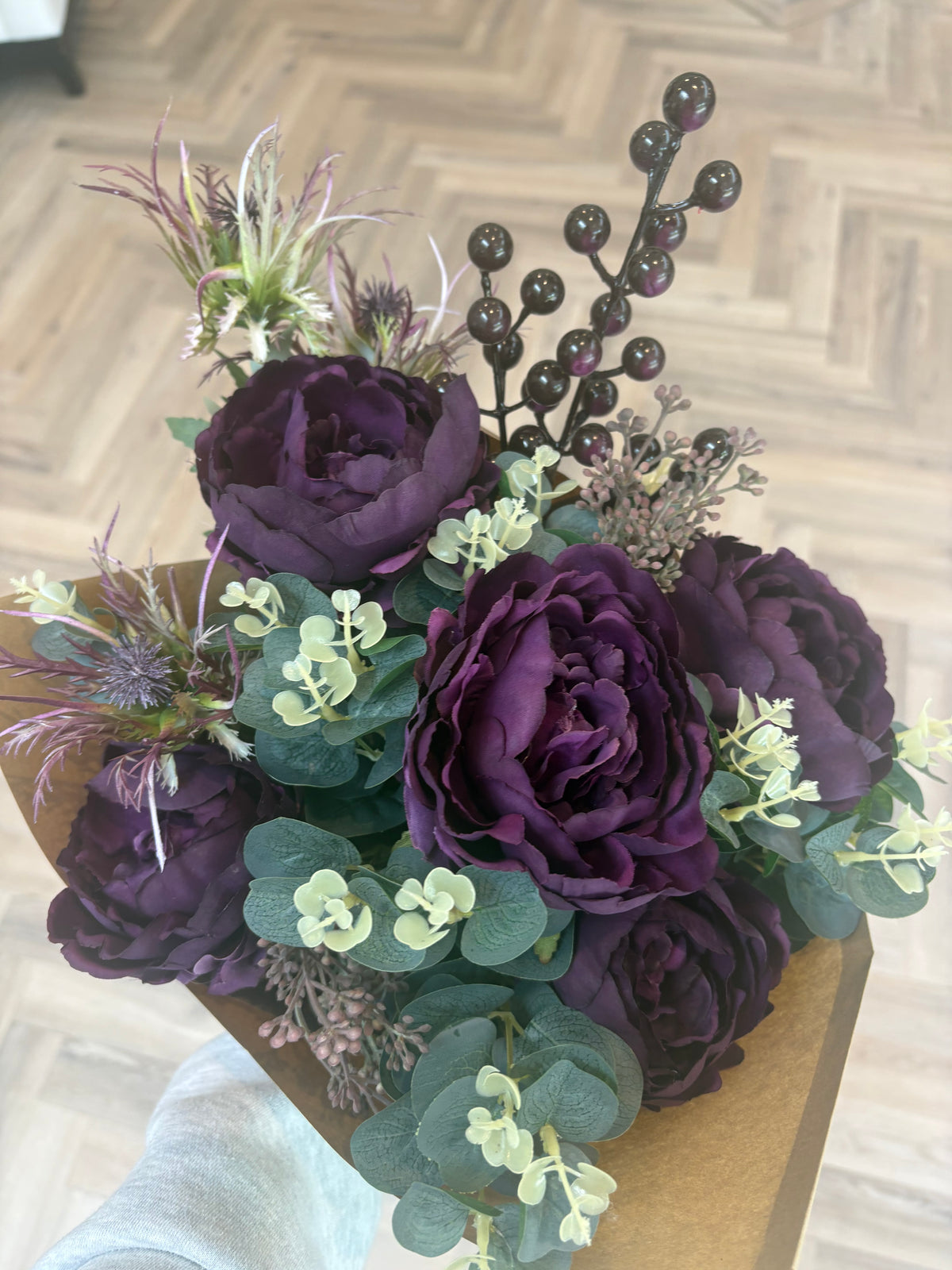 Purple Peony Bouquet