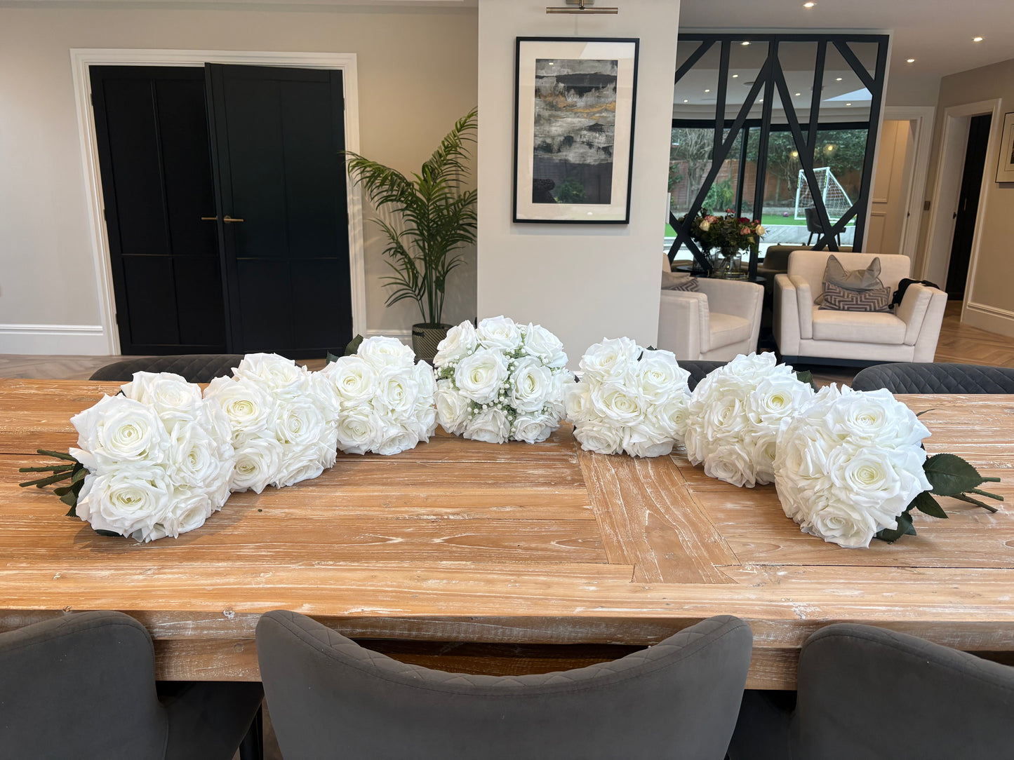 White Rose Bridesmaid Bouquet