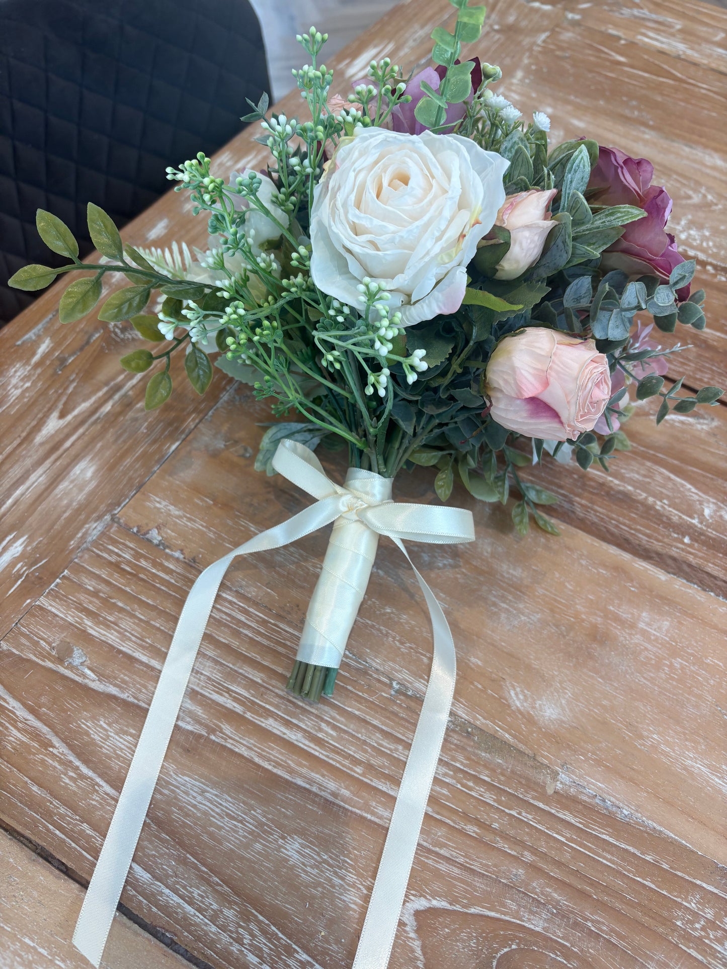 Lilac and Pink Bridesmaid Bouquet
