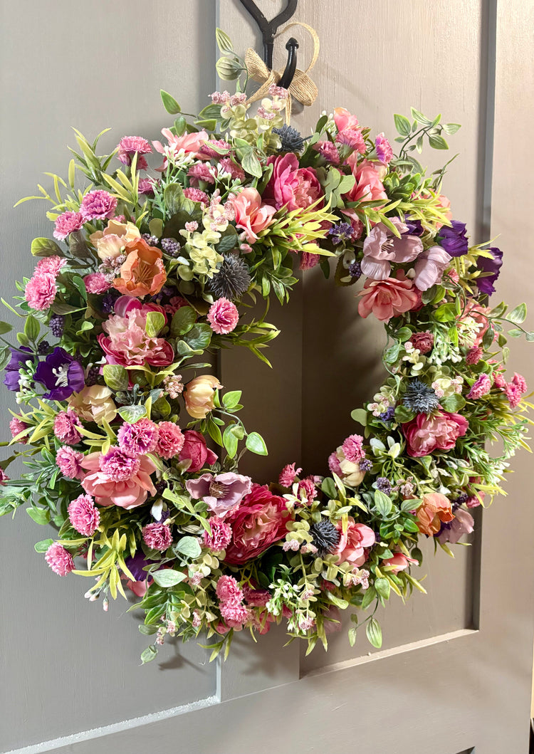 Handcrafted floral wreath