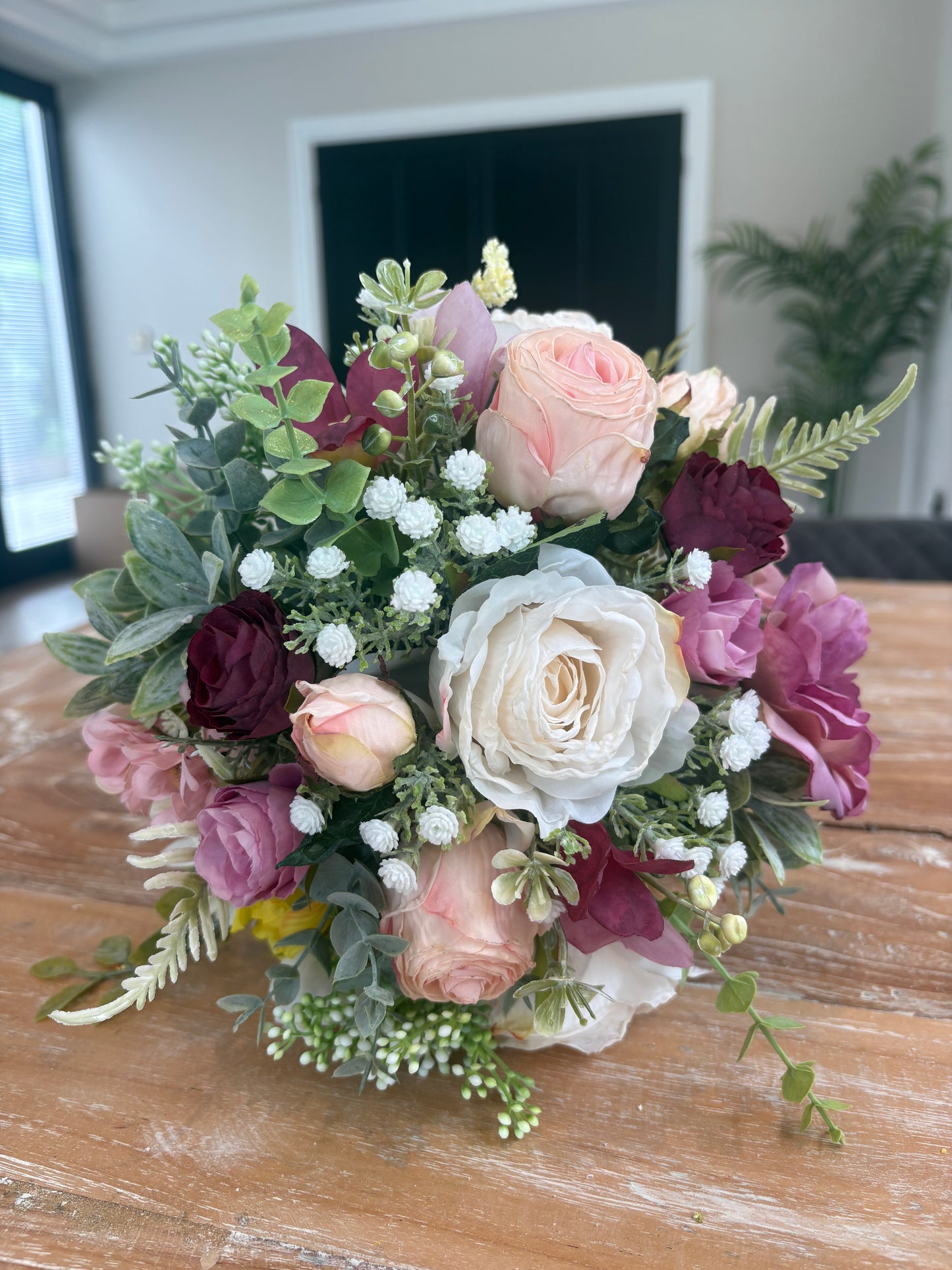 Lilac and Pink Bridesmaid Bouquet