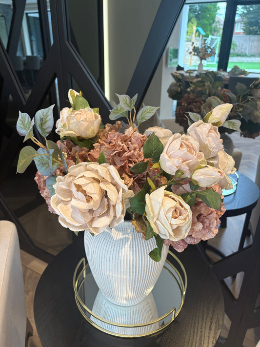 Cappuccino Delight Bouquet and  Vase