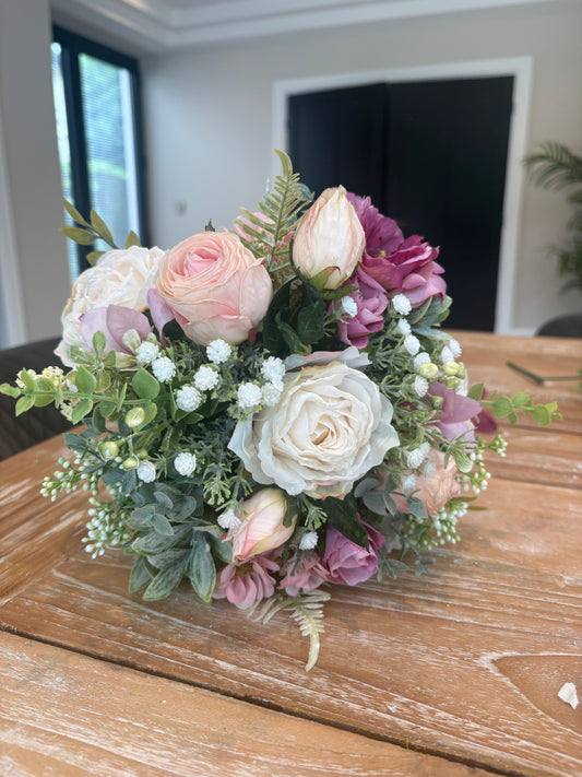 Lilac and Pink Bridesmaid Bouquet