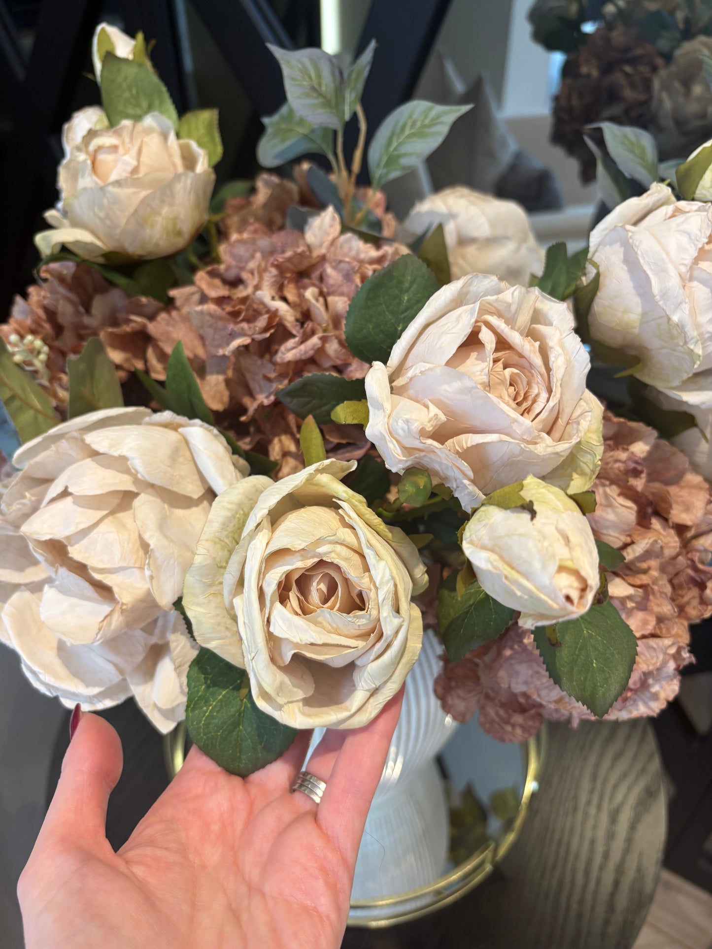Cappuccino Delight Bouquet and  Vase