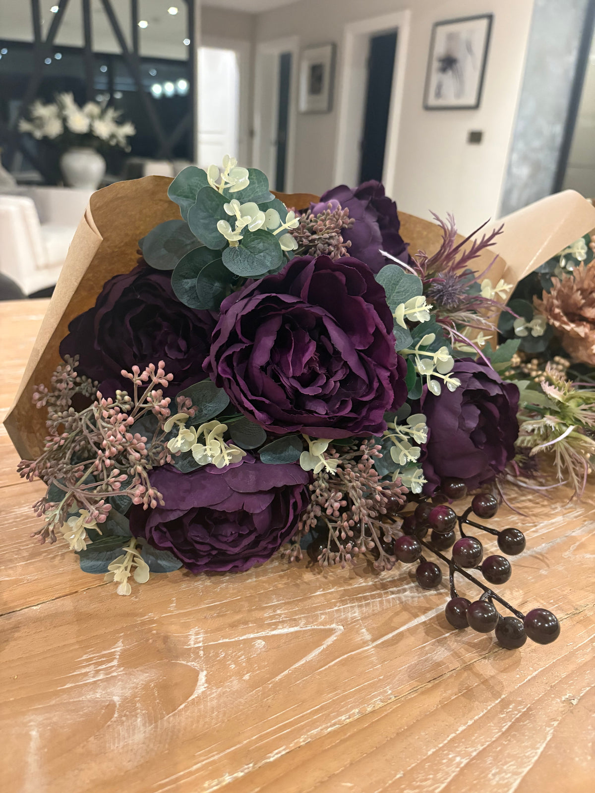 Purple Peony Bouquet